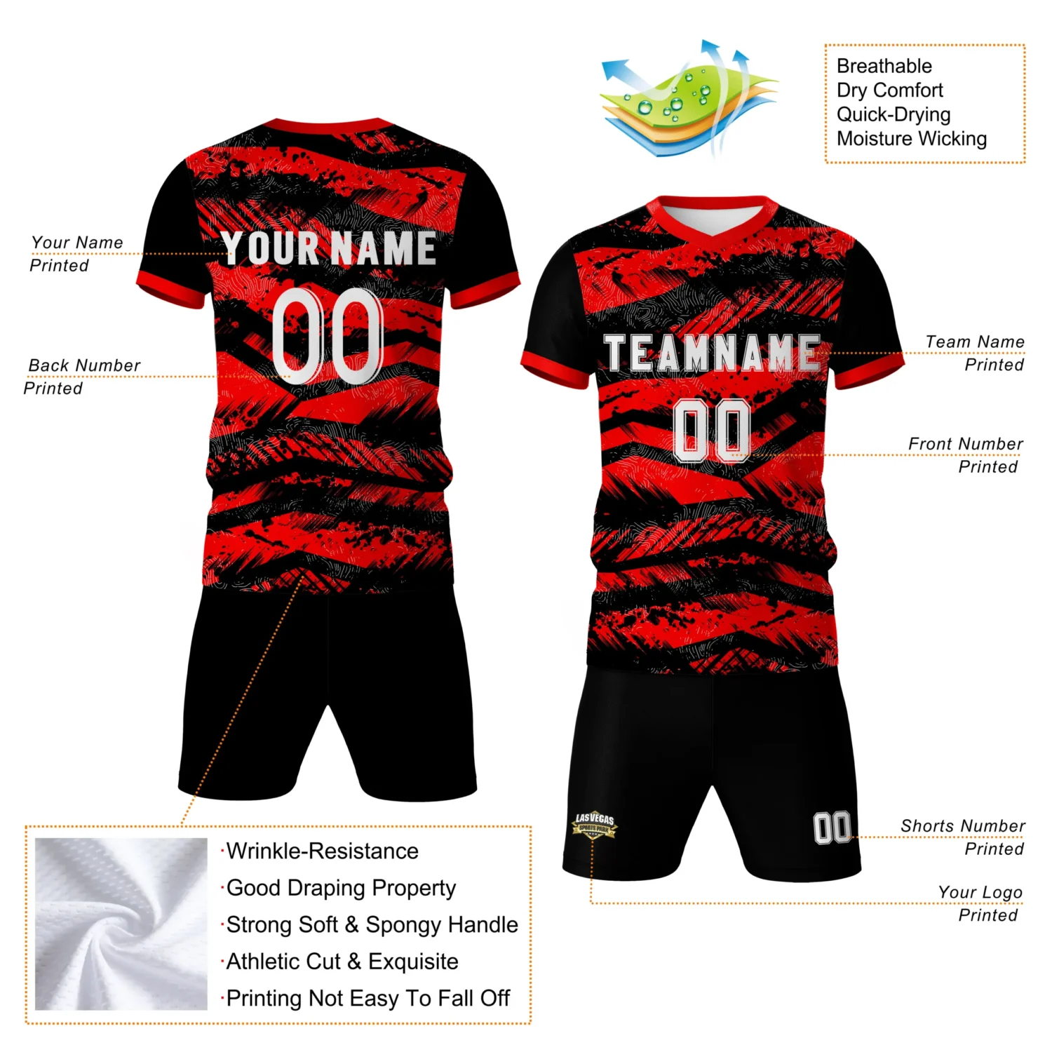 Custom Germany Soccer Jersey-3