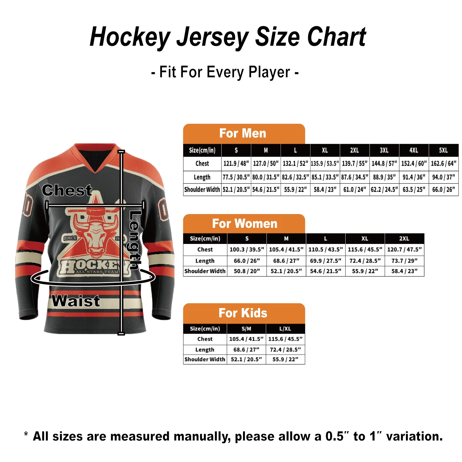 Hockey Jersey Size Chart-1