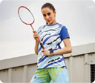 Badminton T Shirt with Flag on It Custom