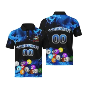 custom billiard polo shirts-1