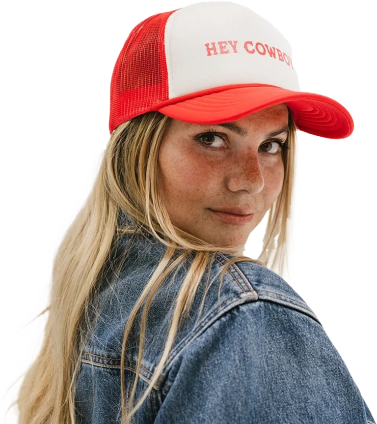 Custom Trucker Hat banner logo-1