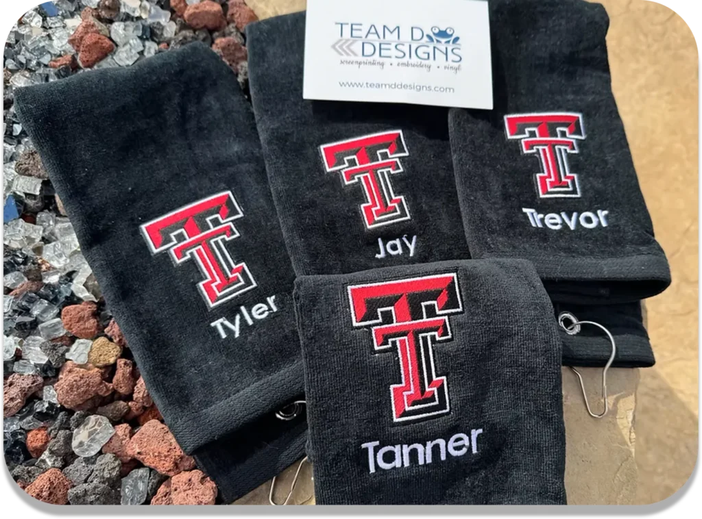 Custom College Logo Golf Towel