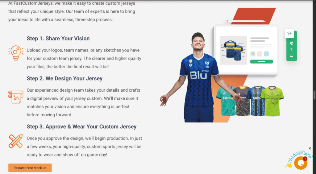 custom Sports Jersey step