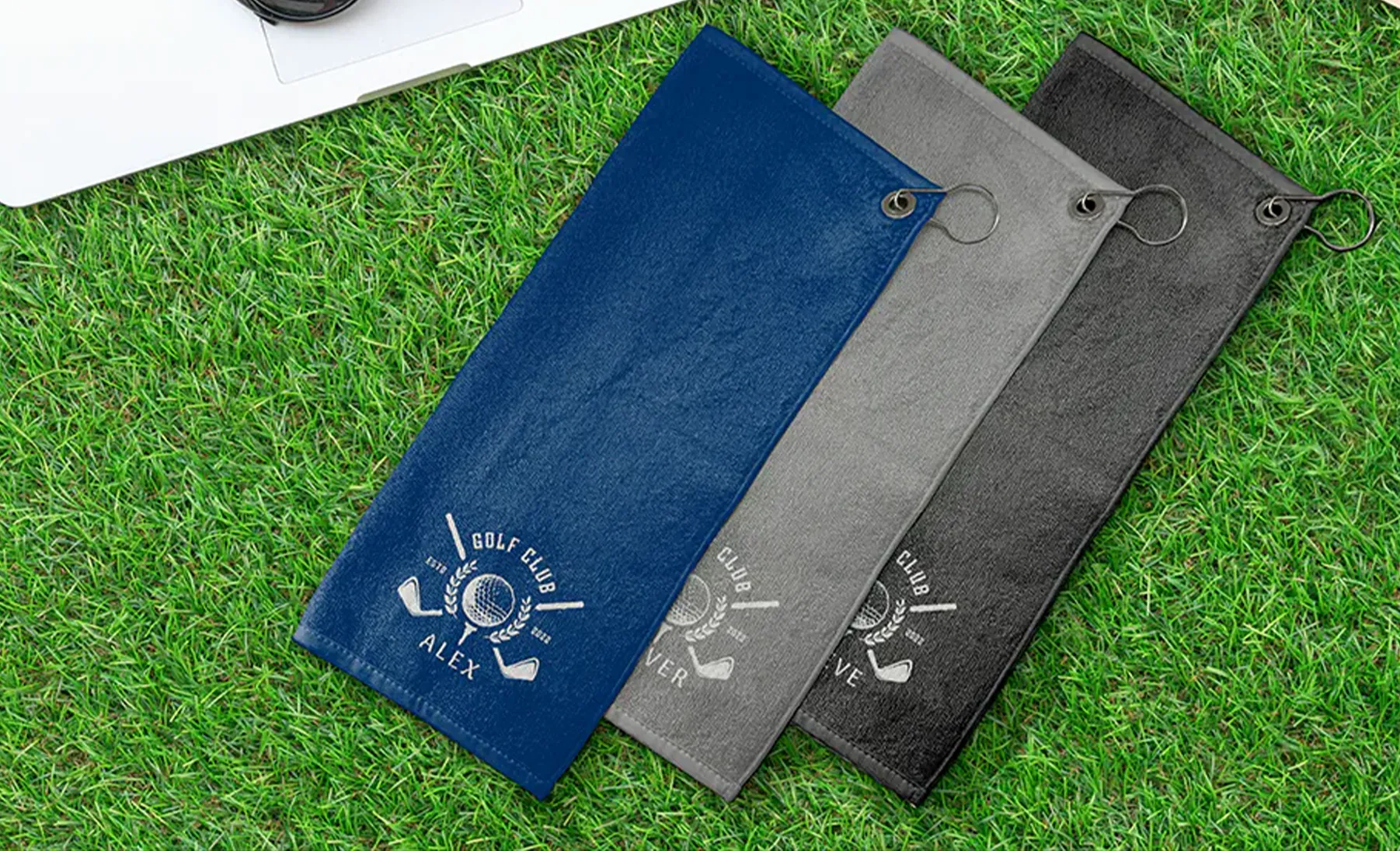 custom microfiber golf towels