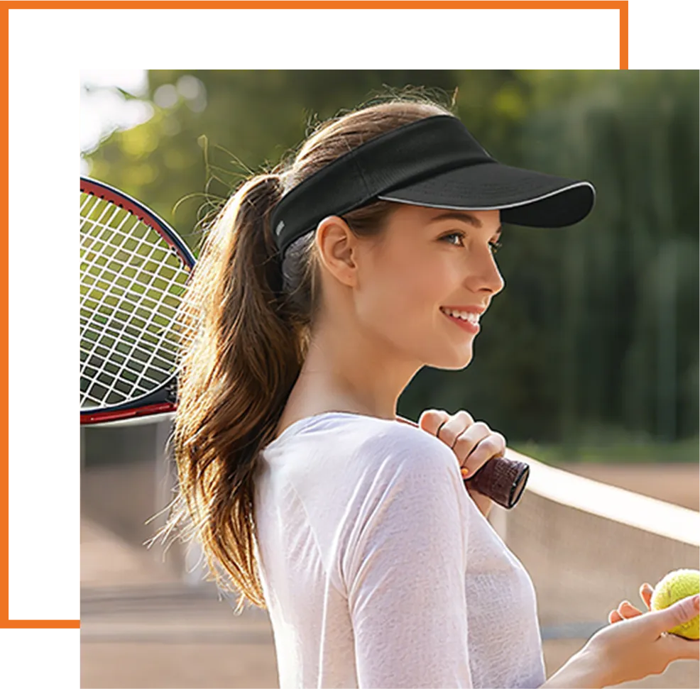 custom sun visors logo