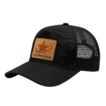 Custom Trucker Hat With Leather Patch