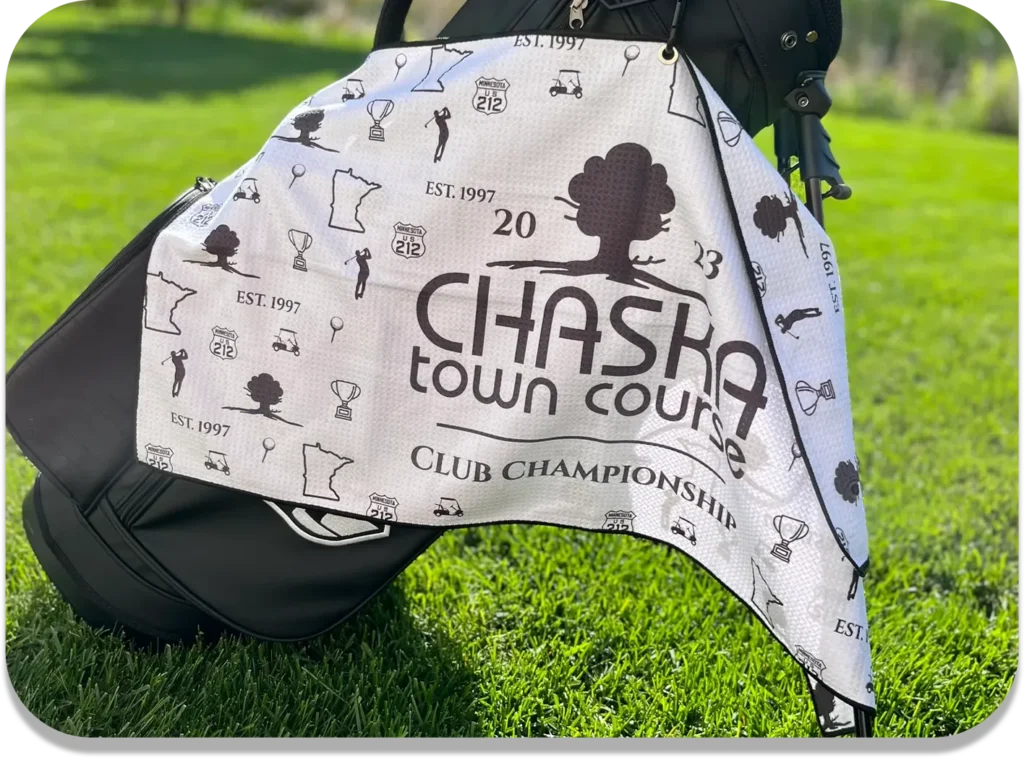 custome golf towels for Charity