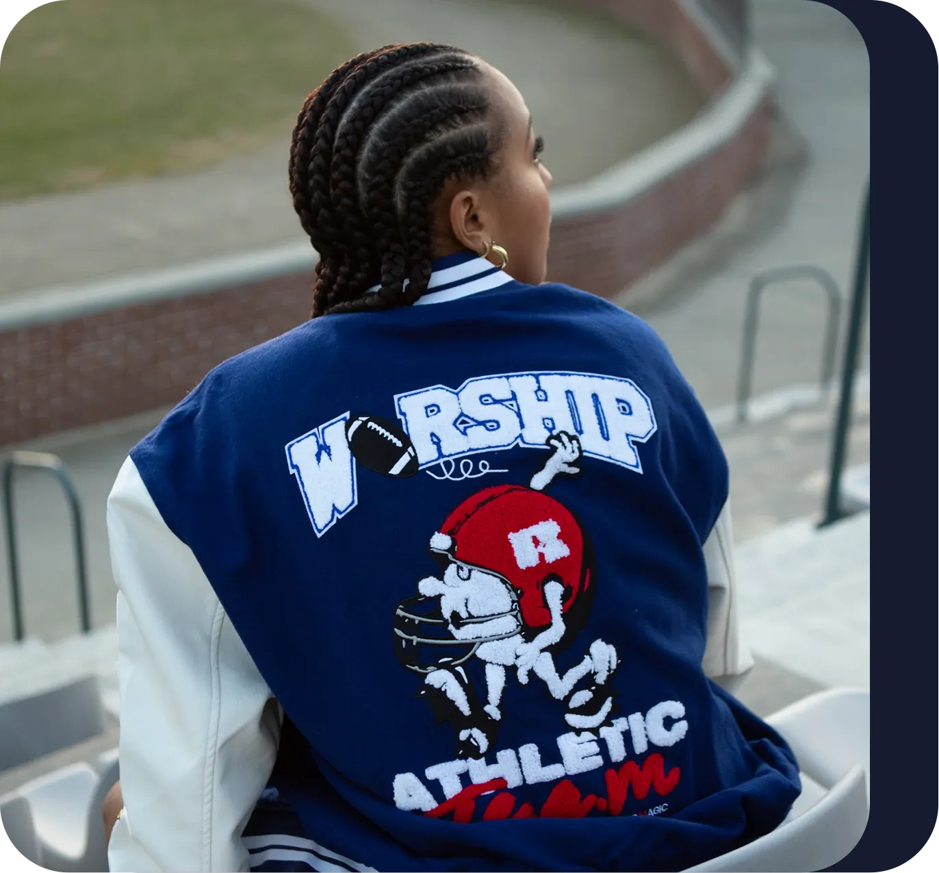 customize varsity jacket background