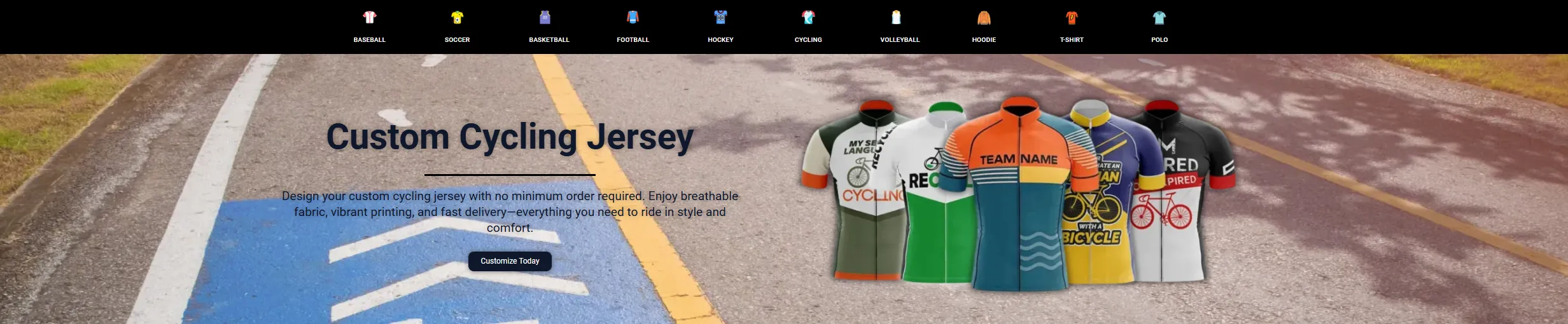 cycling jersey banner