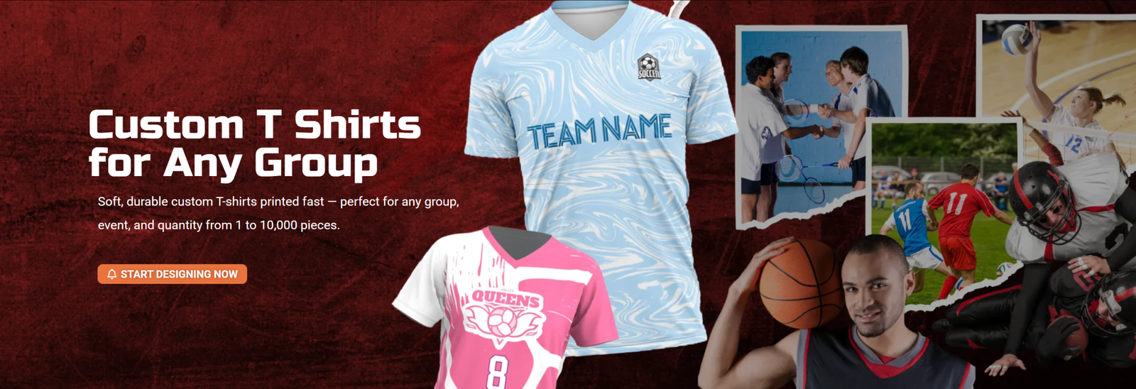 Custom Sport T-shirts from FastCustomJerseys