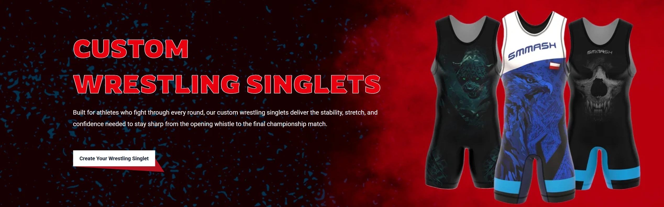 Custom Wrestling Singlets banner