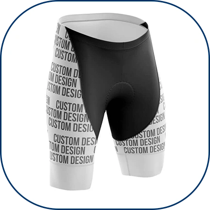 custom cycling shorts