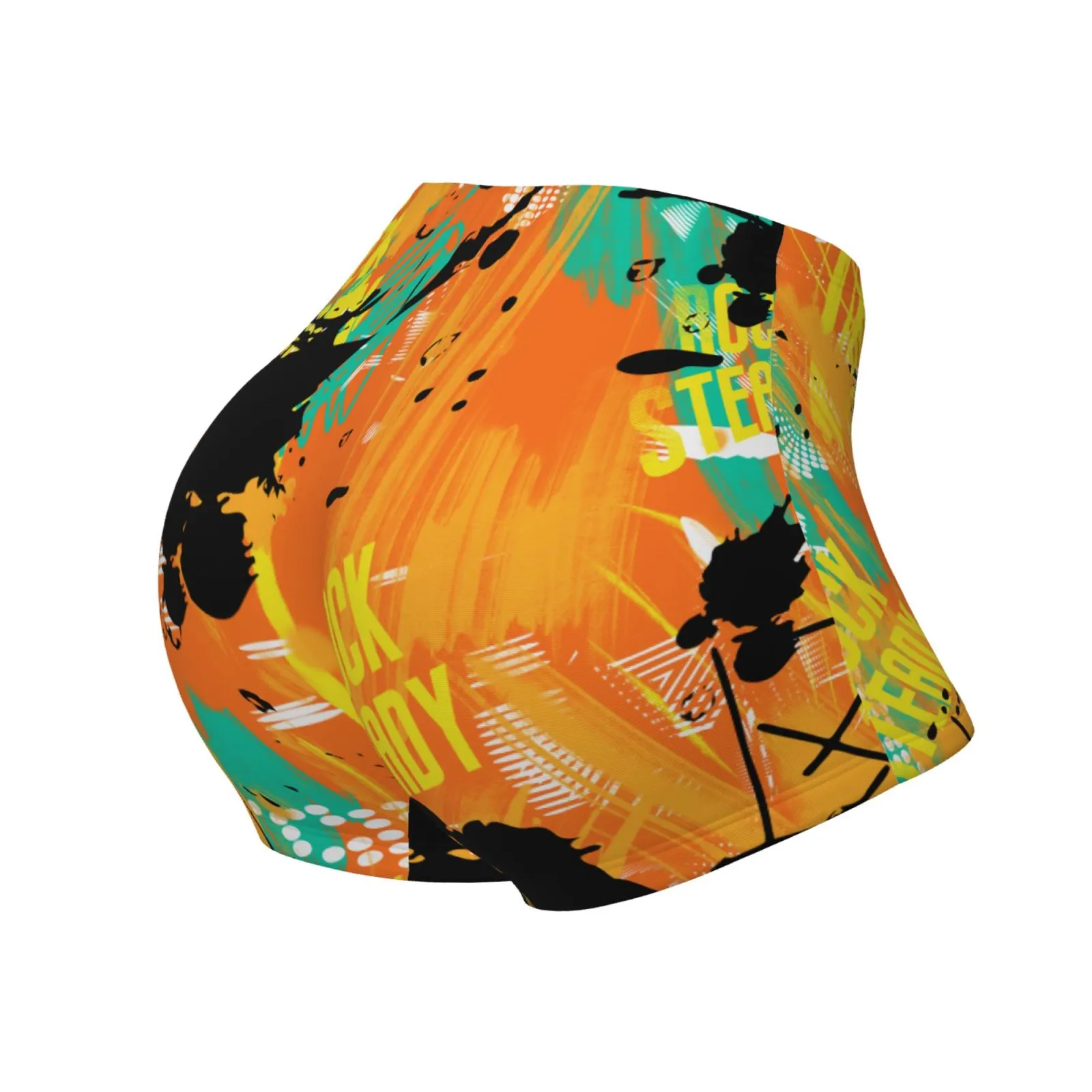 custom elastic women's shorts-1