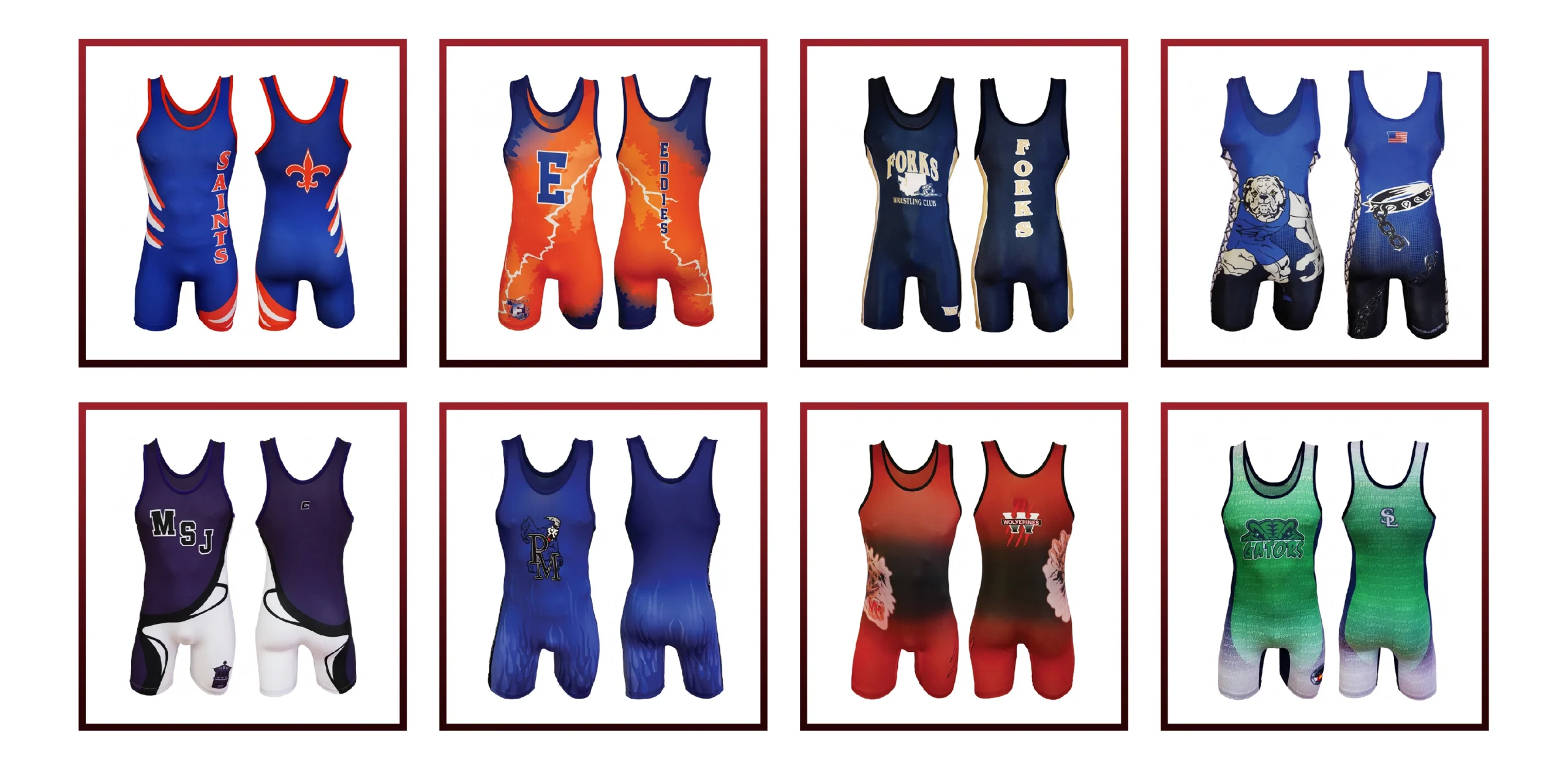 custom singlet wrestling Designs sample