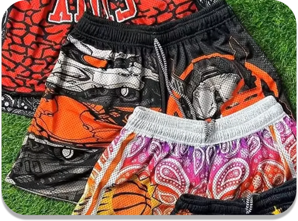 personalized mesh shorts