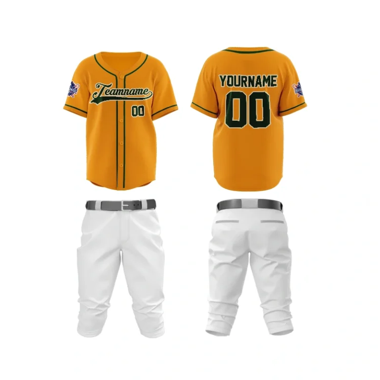 Custom Gold Baseball Uniforms (1)