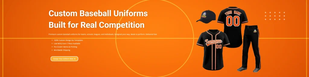 Custom Baseball Uniforms banner