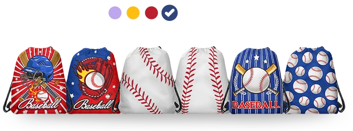 Custom Baseball Drawstring Bags banner-1
