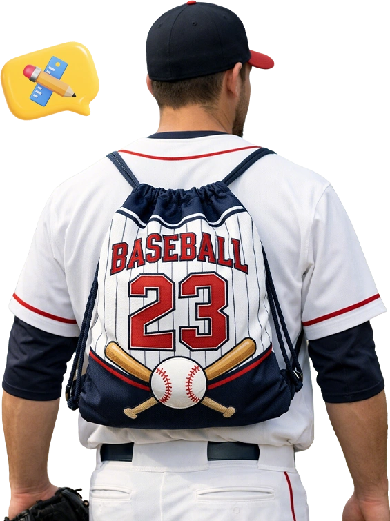 Custom Baseball Drawstring Bags banner-3