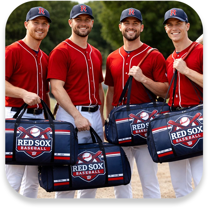 Custom Baseball Duffle Bags