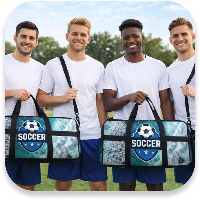 Custom Soccer Duffle Bags