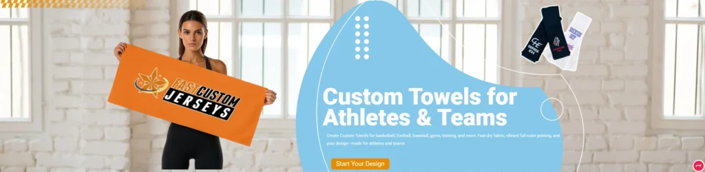 Design Your Own Golf Towels HERO BANNER