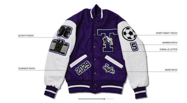 Put Patches on a Letterman Jacket
