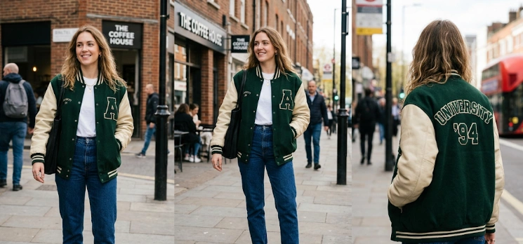 Style Oversized Varsity Jacket