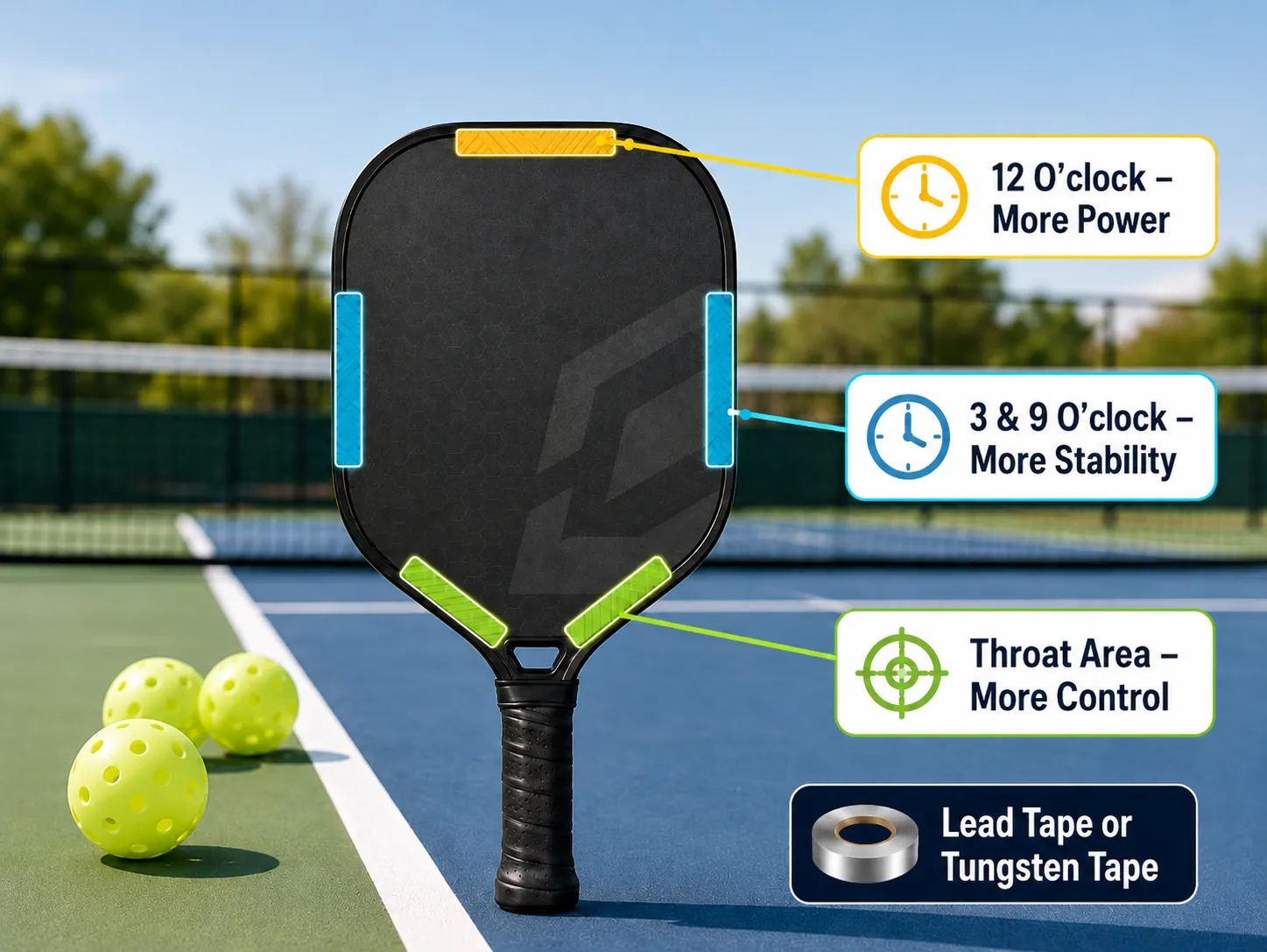 What Does Weighted Tape Do to Pickleball Paddles