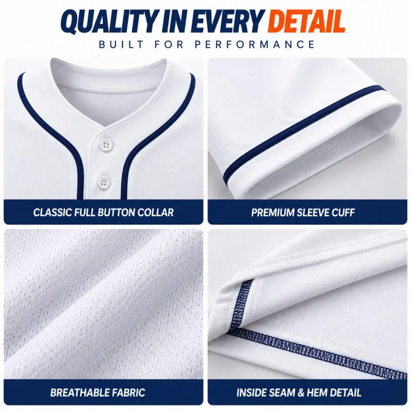 Custom Baseball Jerseys details