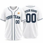 Custom Full Button Baseball Jersey