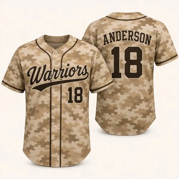 custom camo baseball jerseys