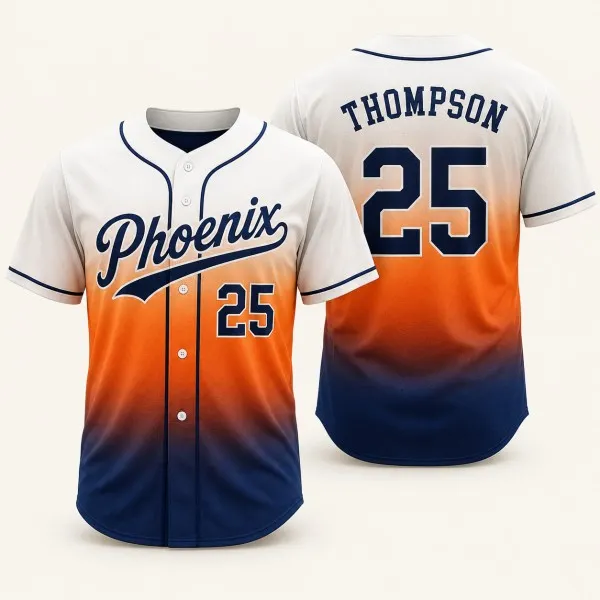 custom gradient baseball jersey