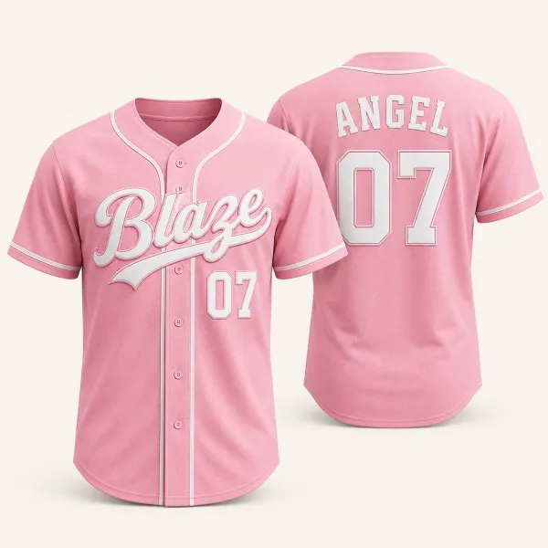 custom pink baseball jerseys