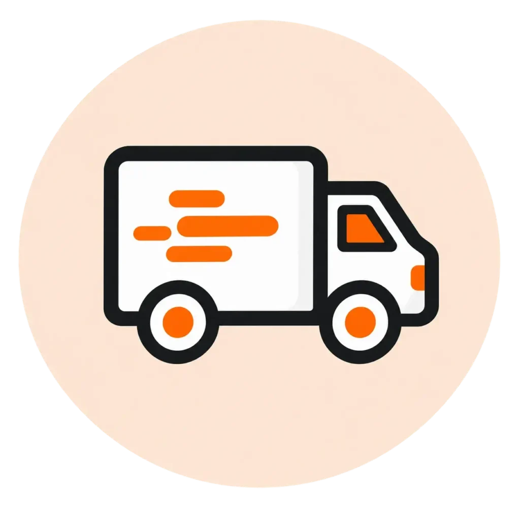 Fast delivery service icon for custom orders