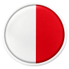 white and red