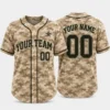Custom Camouflage Baseball Jersey