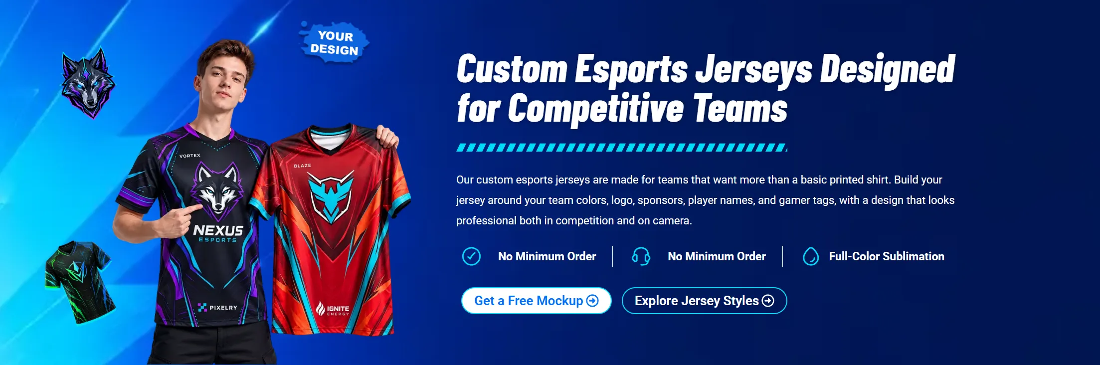 Custom Esports Jerseys from FCJ