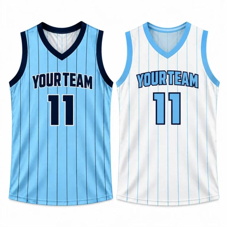 custom basketball jersey design blue