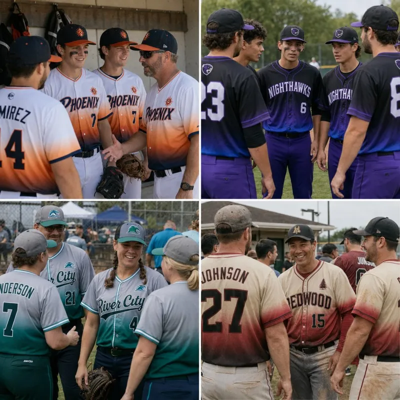 custom gradient baseball jersey use cases