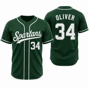 custom green baseball jersey