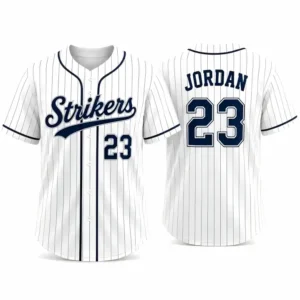 custom pinstripe baseball jersey