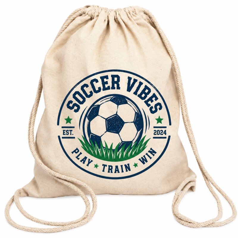 Order Custom Soccer Drawstring Bags